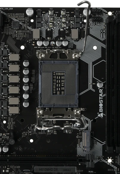 Материнская плата Biostar H610MHD D5 Soc-1700 Intel H610 2xDDR5 mATX AC`97 8ch(7.1) GbLAN+DVI+HDMI