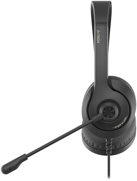 Наушники с микрофоном A4Tech Fstyler FH100U черный 2м накладные USB оголовье (FH100U (STONE BLACK)) Наушники с микрофоном A4Tech Fstyler FH100U черный 2м накладные USB оголовье (FH100U (STONE BLACK))