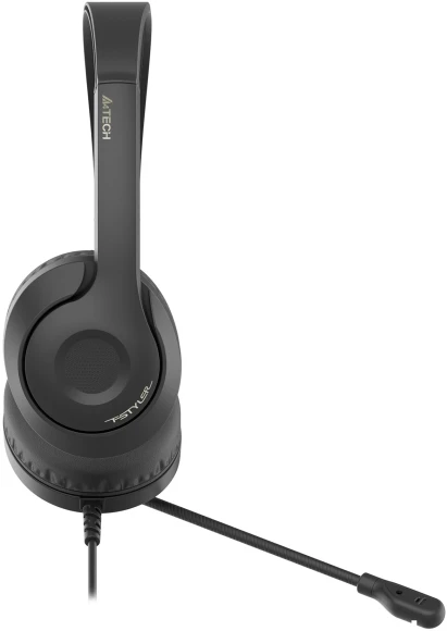 Наушники с микрофоном A4Tech Fstyler FH100U черный 2м накладные USB оголовье (FH100U (STONE BLACK)) Наушники с микрофоном A4Tech Fstyler FH100U черный 2м накладные USB оголовье (FH100U (STONE BLACK))