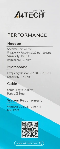 Наушники с микрофоном A4Tech Fstyler FH100U черный 2м накладные USB оголовье (FH100U (STONE BLACK)) Наушники с микрофоном A4Tech Fstyler FH100U черный 2м накладные USB оголовье (FH100U (STONE BLACK))