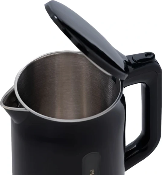 Чайник электрический Scarlett SC-EK21S45 1.5л. 2200Вт черный корпус: нерж.сталь/пластик Чайник электрический Scarlett SC-EK21S45 1.5л. 2200Вт черный корпус: нерж.сталь/пластик