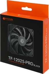 Вентилятор для корпуса ID-Cooling TF-12025-Pro 120х120x25 черный 4-pin 35.2дБ (TF-12025-PRO BLACK) Ret Вентилятор для корпуса ID-Cooling TF-12025-Pro 120х120x25 черный 4-pin 35.2дБ (TF-12025-PRO BLACK) Ret