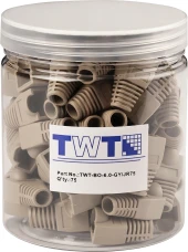 Розетка Lanmaster TWT-SM2-4545/S-WH информ. KeystoneRJ45 2 кат.5E STP бел.