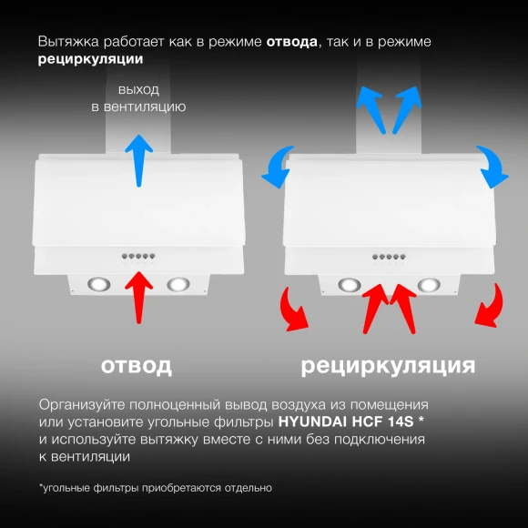 Вытяжка каминная Hyundai HGH 6830 WG белый управление: кнопочное (1 мотор) Вытяжка каминная Hyundai HGH 6830 WG белый управление: кнопочное (1 мотор)