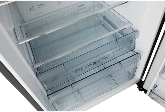 Холодильник Hitachi HRTN7489DF BBKCS 2-хкамерн. черный глянц. инвертер