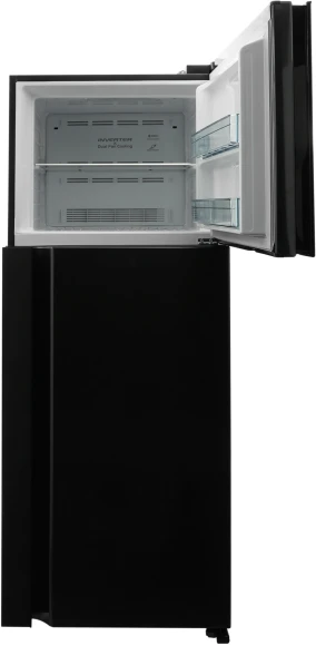 Холодильник Hitachi HRTN7489DF BBKCS 2-хкамерн. черный глянц. инвертер