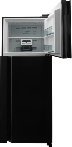 Холодильник Hitachi HRTN7489DF BBKCS 2-хкамерн. черный глянц. инвертер