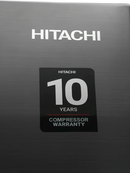 Холодильник Hitachi HRTN7489DF BBKCS 2-хкамерн. черный глянц. инвертер