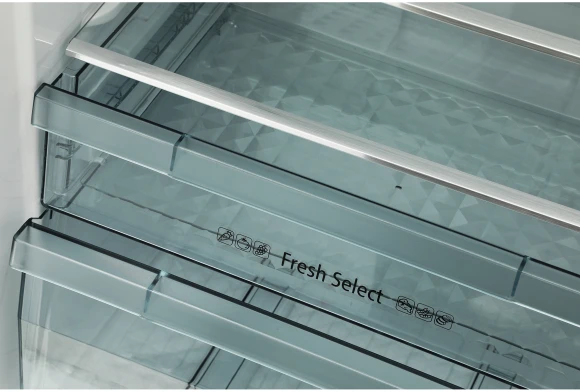 Холодильник Hitachi HRTN7489DF BBKCS 2-хкамерн. черный глянц. инвертер