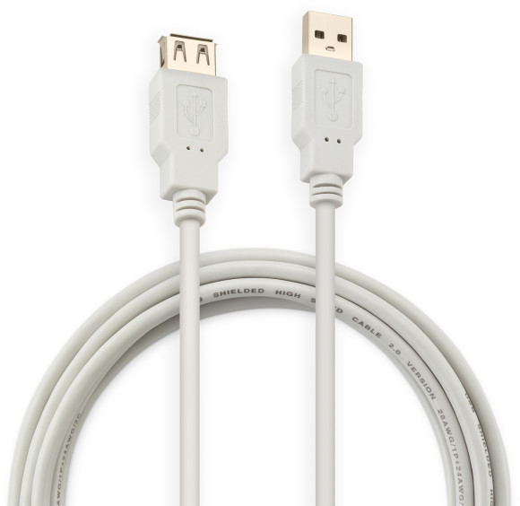 Кабель-удлинитель Buro USB A(m) USB A(f) 3м (USB2.0-AM/AF-3) Кабель-удлинитель Buro USB A(m) USB A(f) 3м (USB2.0-AM/AF-3)