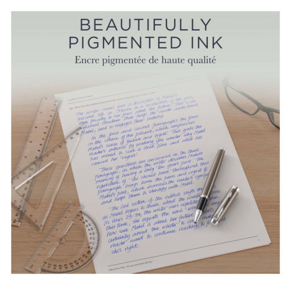 Стержень роллер Parker Quink Z01 (1950325) M 0.7мм черные чернила блистер (2шт)