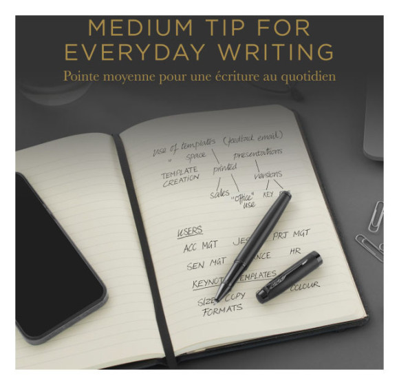 Стержень роллер Parker Quink Z01 (1950325) M 0.7мм черные чернила блистер (2шт)