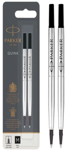 Стержень роллер Parker Quink Z01 (1950325) M 0.7мм черные чернила блистер (2шт) Стержень роллер Parker Quink Z01 (1950325) M 0.7мм черные чернила блистер (2шт)