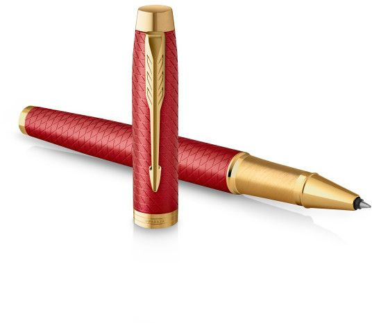 Ручка роллер Parker IM Premium T318 (2143647) Red GT F черн. черн. подар.кор.