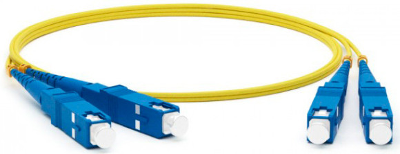 Патч-корд Lanmaster TWT-2SC-2SC/SU-5.0 2x9/125 OS1/OS2 SC дуплекс-SC дуплекс 5м ПВХ желтый