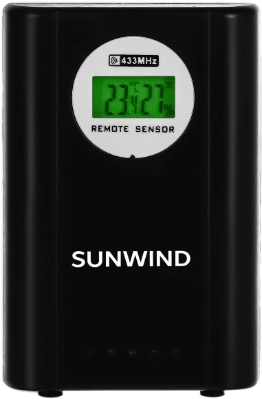 Погодная станция SunWind SW-WSH160-COLOR черный