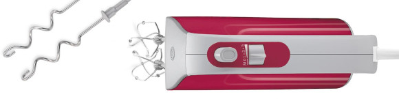 Миксер ручной Bosch MFQ40304 500Вт красный