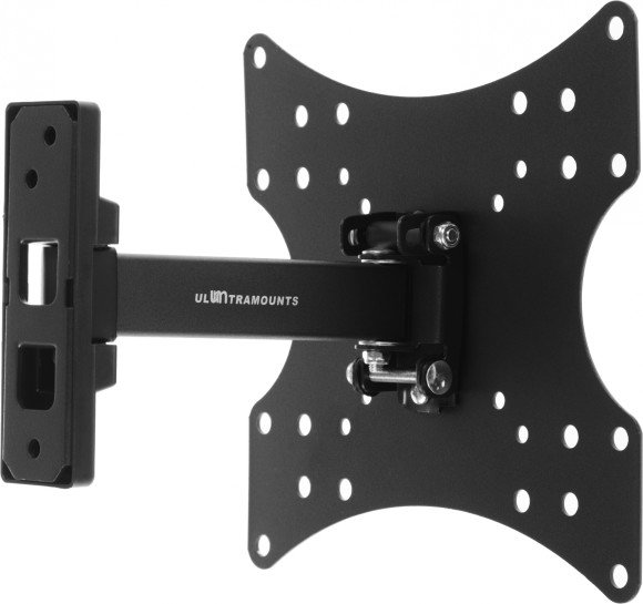 Кронштейн для телевизора Ultramounts UM876 черный 17"-42" макс.20кг настенный поворот и наклон Кронштейн для телевизора Ultramounts UM876 черный 17"-42" макс.20кг настенный поворот и наклон
