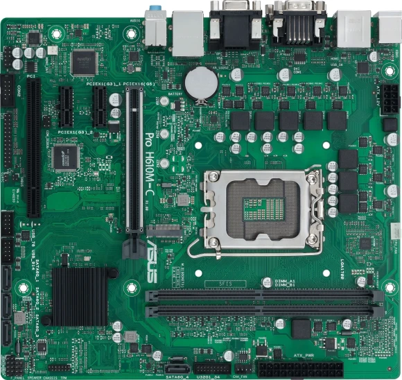 Материнская плата Asus PRO H610M-C-CSM Soc-1700 Intel H610 2xDDR5 mATX AC`97 8ch(7.1) GbLAN+VGA+DVI+HDMI+DP Материнская плата Asus PRO H610M-C-CSM Soc-1700 Intel H610 2xDDR5 mATX AC`97 8ch(7.1) GbLAN+VGA+DVI+HDMI+DP