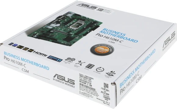 Материнская плата Asus PRO H610M-C-CSM Soc-1700 Intel H610 2xDDR5 mATX AC`97 8ch(7.1) GbLAN+VGA+DVI+HDMI+DP Материнская плата Asus PRO H610M-C-CSM Soc-1700 Intel H610 2xDDR5 mATX AC`97 8ch(7.1) GbLAN+VGA+DVI+HDMI+DP