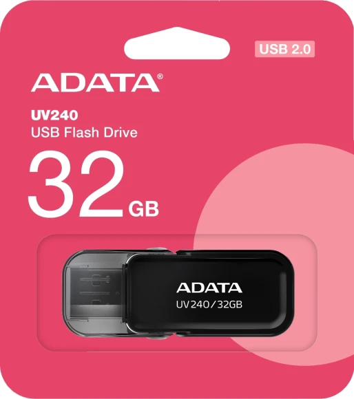 Флеш Диск A-Data 32Gb UV240 AUV240-32G-RBK USB2.0 черный Флеш Диск A-Data 32Gb UV240 AUV240-32G-RBK USB2.0 черный