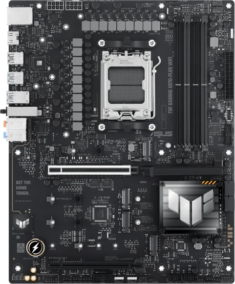 Материнская плата Asus TUF GAMING X870-PLUS WIFI Socket AM5 AMD X870 4xDDR5 ATX AC`97 8ch(7.1) 2.5Gg RAID+HDMI