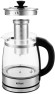 Чайник электрический Kitfort КТ-6119 1.7л. 2200Вт прозрачный корпус: стекло
