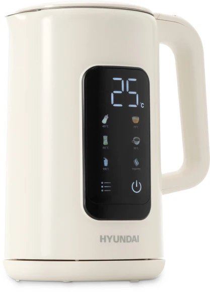 Чайник электрический Hyundai HYK-S4606 1.7л. 2200Вт кремовый корпус: металл Чайник электрический Hyundai HYK-S4606 1.7л. 2200Вт кремовый корпус: металл