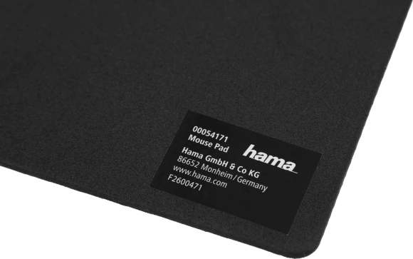 Коврик для мыши Hama H-54171 Мини черный 223x183x3мм (00054171)
