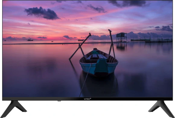 Телевизор LED Vitek 40" VT-40FBB200 Frameless черный FULL HD 60Hz DVB-T DVB-T2 DVB-C DVB-S DVB-S2 USB