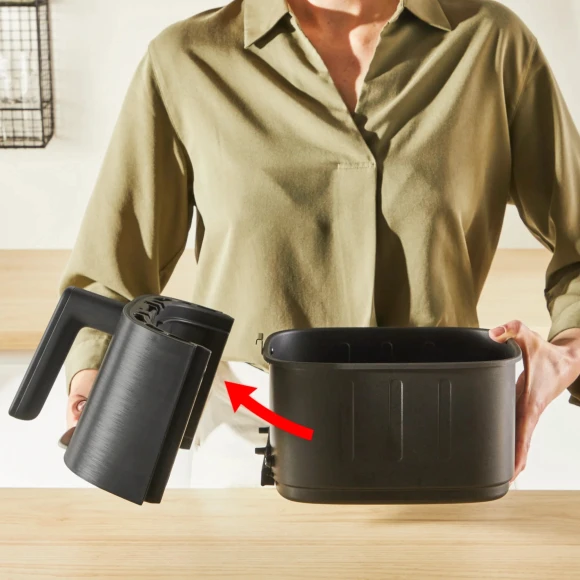 Аэрогриль Tefal EY5528E0 1670Вт черный/серебристый