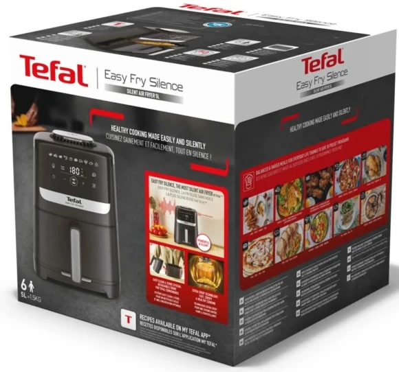 Аэрогриль Tefal EY5528E0 1670Вт черный/серебристый