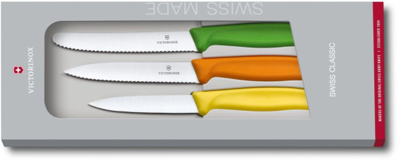 Набор ножей кухон. Victorinox Swiss Classic 6.7116.31G компл.:3предм. ассорти подар.коробка