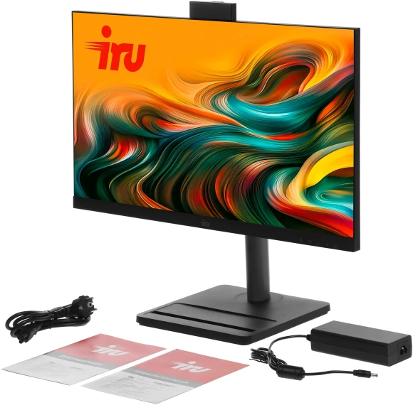 Моноблок IRU Tactio 24ID 24.5" Full HD i5 12450H (2) 16Gb SSD512Gb UHDG Windows 11 Pro 64 GbitEth WiFi BT 120W Cam черный 1920x1080