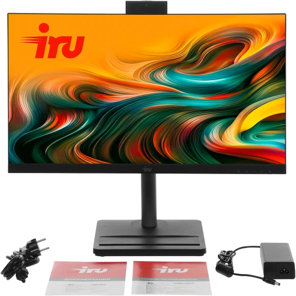Моноблок IRU Tactio 24ID 24.5" Full HD i5 12450H (2) 16Gb SSD512Gb UHDG Windows 11 Pro 64 GbitEth WiFi BT 120W Cam черный 1920x1080