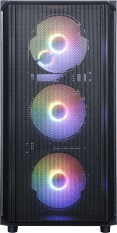 Корпус Accord 3602 черный без БП ATX 4x120mm 6x140mm 3x200mm 2xUSB3.0 audio bott PSU