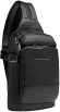 Рюкзак слинг мужской Piquadro Philip CA6790W136/N черный кожа