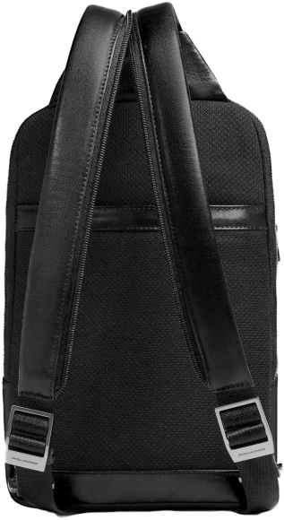 Рюкзак слинг мужской Piquadro Philip CA6790W136/N черный кожа