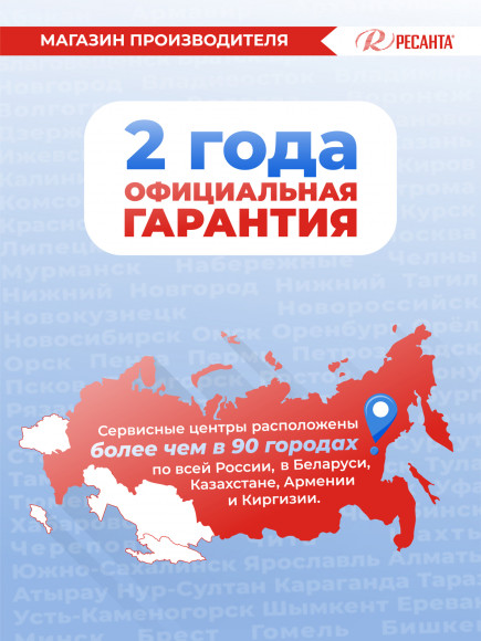 Сварочный аппарат Ресанта САИПА-160 инвертор FLUX/MIG-MAG 6.2кВт