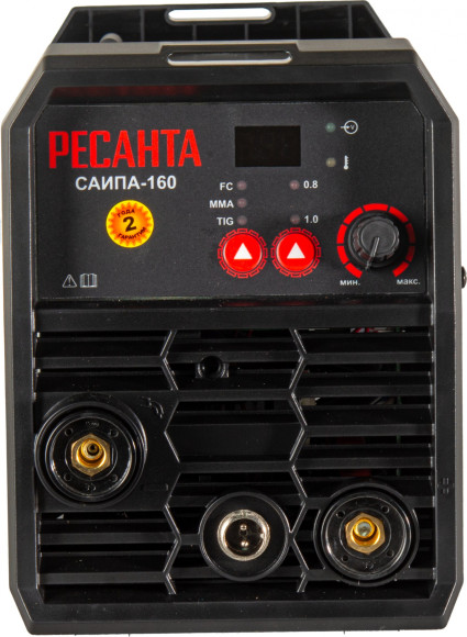 Сварочный аппарат Ресанта САИПА-160 инвертор FLUX/MIG-MAG 6.2кВт