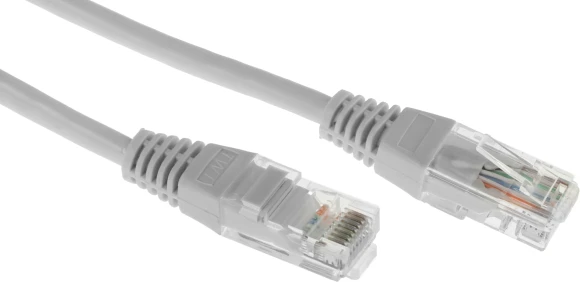 Патч-корд Lanmaster TWT-45-45-50-GY UTP RJ-45 вил.-вилка RJ-45 кат.5E 50м серый ПВХ 26AWG