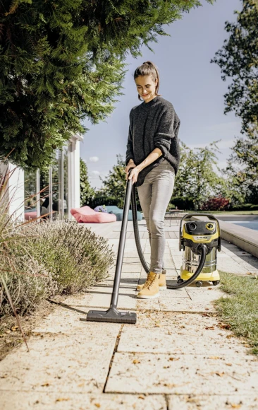 Строительный пылесос Karcher WD 5 S V-25/5/22 1100Вт (уборка: сухая/сбор воды) желтый