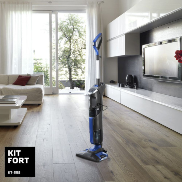 Пылесос паровой Kitfort КТ-555 1800Вт черный/фиолетовый Пылесос паровой Kitfort КТ-555 1800Вт черный/фиолетовый
