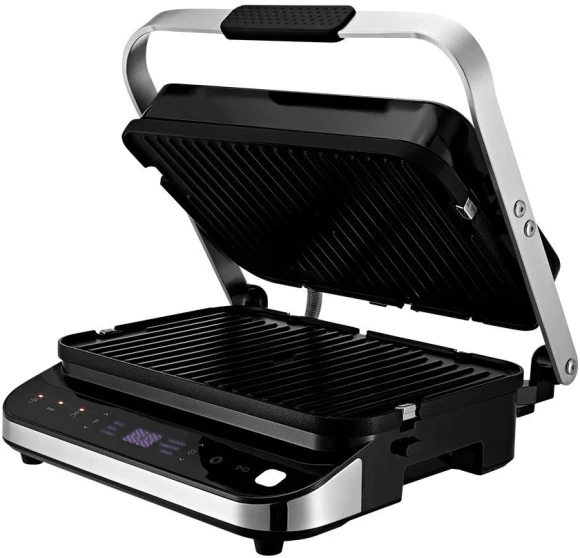 Электрогриль Kitfort КТ-1682 2000Вт черный/серебристый Электрогриль Kitfort КТ-1682 2000Вт черный/серебристый