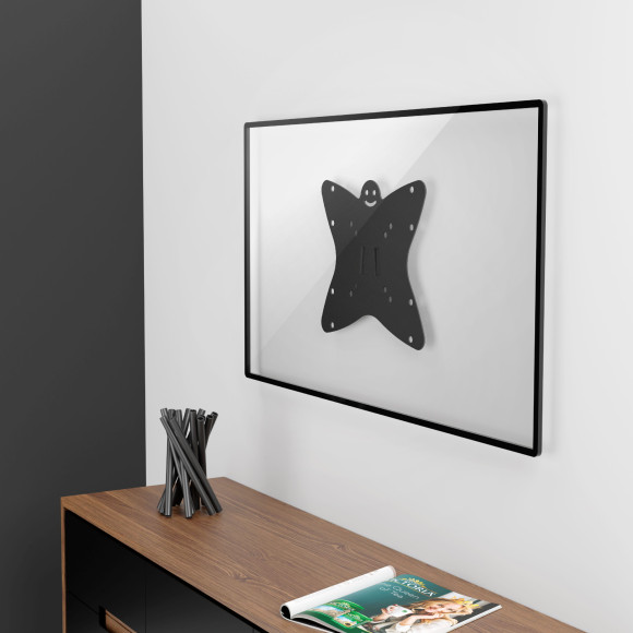 Кронштейн для телевизора Holder LCDS-5049 металлик 19"-32" макс.30кг настенный фиксированный