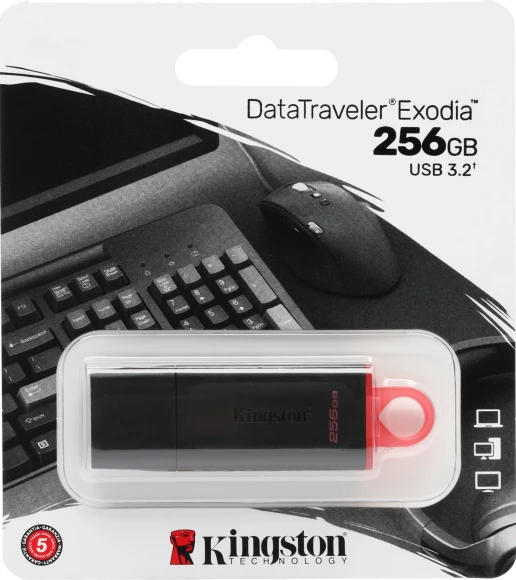 Флеш Диск Kingston 256Gb DataTraveler Exodia DTX/256GB USB3.0 черный/красный Флеш Диск Kingston 256Gb DataTraveler Exodia DTX/256GB USB3.0 черный/красный