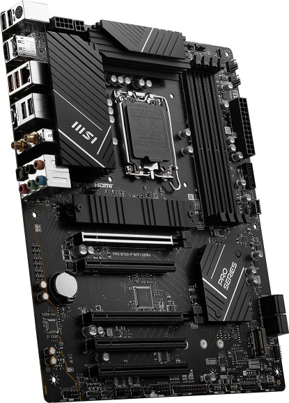Материнская плата MSI PRO B760-P WIFI DDR4 Soc-1700 Intel B760 4xDDR4 ATX AC`97 8ch(7.1) 2.5Gg+HDMI+DP Материнская плата MSI PRO B760-P WIFI DDR4 Soc-1700 Intel B760 4xDDR4 ATX AC`97 8ch(7.1) 2.5Gg+HDMI+DP
