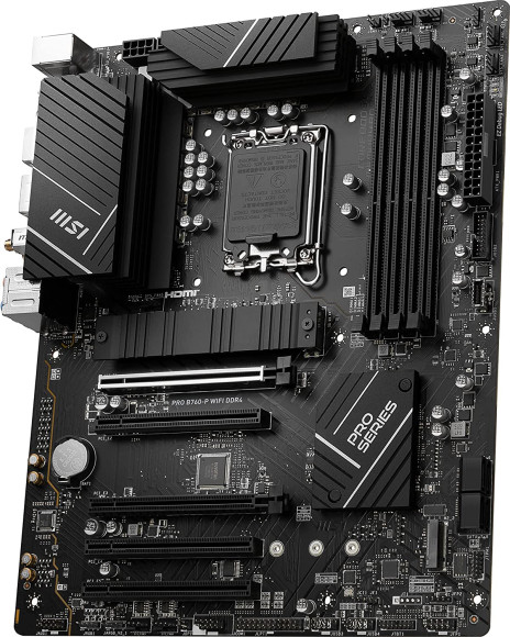 Материнская плата MSI PRO B760-P WIFI DDR4 Soc-1700 Intel B760 4xDDR4 ATX AC`97 8ch(7.1) 2.5Gg+HDMI+DP Материнская плата MSI PRO B760-P WIFI DDR4 Soc-1700 Intel B760 4xDDR4 ATX AC`97 8ch(7.1) 2.5Gg+HDMI+DP