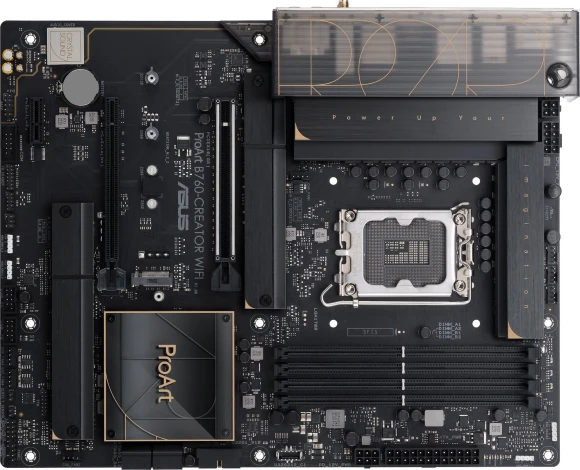 Материнская плата Asus PROART B760-CREATOR WIFI Soc-1700 Intel B760 4xDDR5 ATX AC`97 8ch(7.1) 1 x 2.5Gigabit + Gigabit Ethernet RAID+HDMI+DP