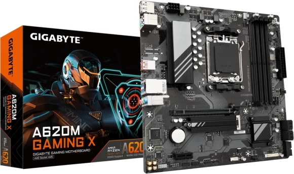 Материнская плата Gigabyte A620M GAMING X Socket AM5 AMD A620 4xDDR5 mATX AC`97 8ch(7.1) GbLAN RAID+HDMI+DP